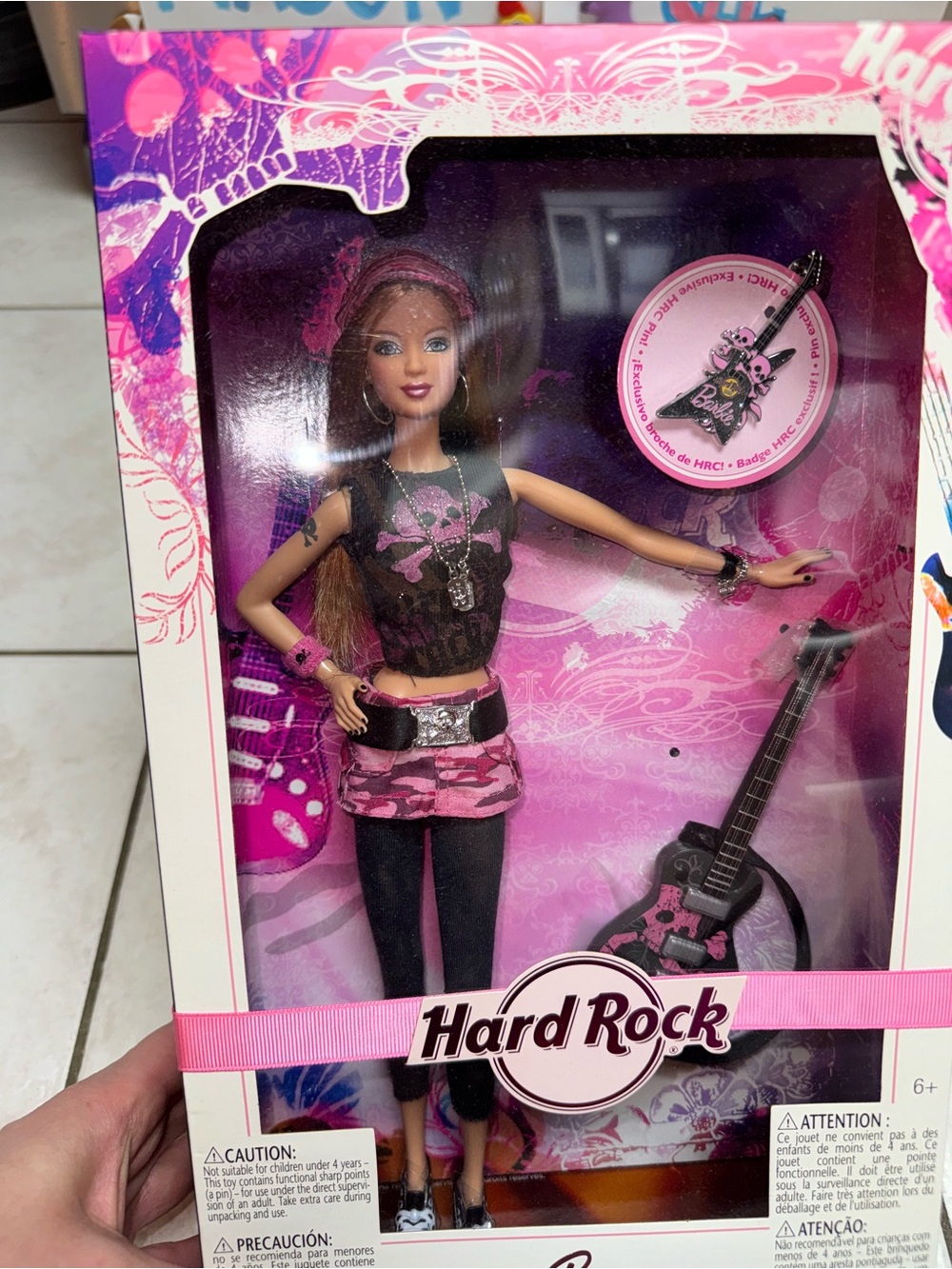 Barbie Hard Rock Cafe 2006 pink punk doll